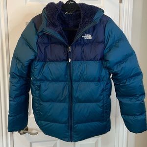 The North Face Kids Blue Puffer Jacket